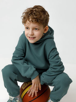 КР 302803/темный малахит к626 джемпер (худи) для мал