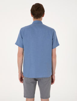 Mavi %100 Keten Regular Fit K_sa Kollu G_mlek - Pierre cardin фото 5