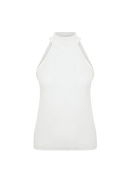 Antrasit Halter Yaka Basic Triko Bluz TWOSS24BZ00150 - Trendyolmilla фото 23