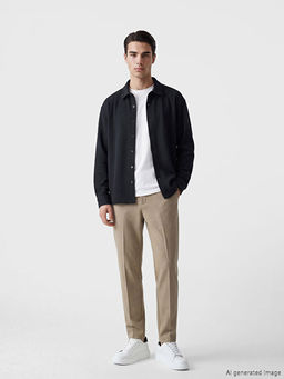 Рубашка мужская regular fit в полоску