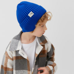 Шапка детская KAFTAN, синяя, размер 52-54 (5-7 лет)