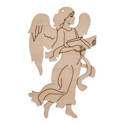 Заготовка для декорирования Mr. Carving ВД-1165 Подвеска фанера 0.3 см Ангел 3(5.5х8.5см.)  фото 2