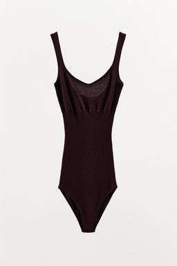 COTTON AND SILK BODYSUIT - Zara фото 3
