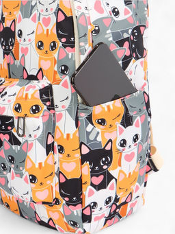 Набор: рюкзак школьный и пенал, с карманами, с принтом, размер 29?12?41 см, розовый