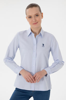 Kad_n A__k Mavi Uzun Kollu Basic G_mlek Sepette S_rpriz _ndirim - U.s. polo assn фото 3