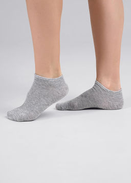 CLES Носки жен.L5000 market line укороч меланж серый - Clever wear фото 2