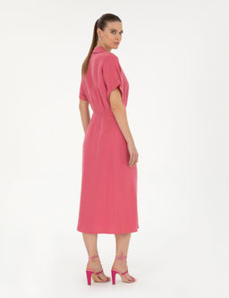 Pembe Comfort Fit Dokuma Elbise - Pierre cardin фото 4
