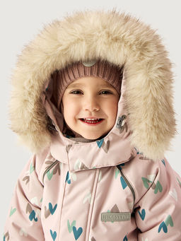 Комбинезон 8з0626 пудра/кофе