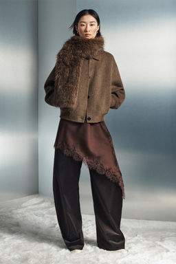 WOOL BLEND BOMBER JACKET ZW COLLECTION - Zara фото 5