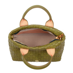 Итальянская миниатюрная женская сумочка DuDu Bags серии Ibiza | оливковый - Dudubags фото 3