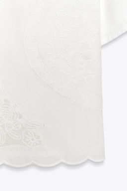 EMBROIDERED SHIRT WITH TIES - Zara фото 10