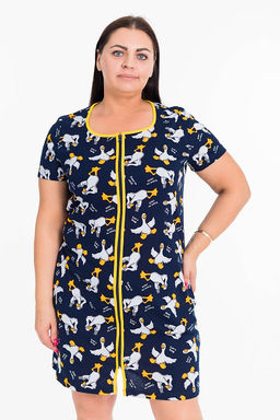 Халат М324139сс синий/серый - Елена фото 2