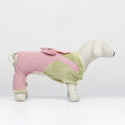 Комбинезон Love, размер S (ДС 25 см, ОГ 35 см, ОШ 25 см), зелёный/розовый - Simaland фото 2