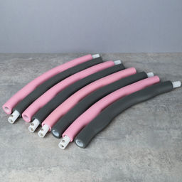 Обруч массажный Woohooo Meteor Twist / D83 cm 8 секций / розово-серый / уп 20 - Галеонтрейд фото 2