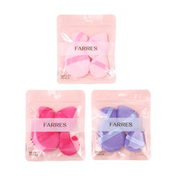 FARRES /FP-070/ Набор спонжей-пуховок "Капля" (4шт). (*12)