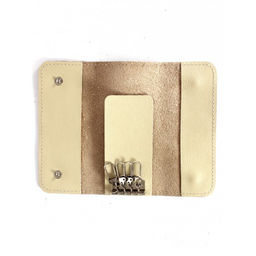 Футляр для ключей Croco-кл-510 (на 4 ключей) натуральная кожа бежевый матовый (242) 264521  фото 3