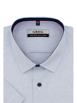 Сорочка мужская короткий рукав GREG 121/201/2268/Z/1p