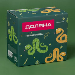 Менажница Доляна «Милые змейки», 3 секции, 16.5×15.5×10 см, доломит, белая