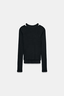 DOUBLE RIBBED T-SHIRT - Zara фото 15