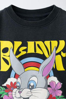 CAMISETA ESTAMPADO BLINK-182  / Gris antracita