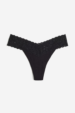 Pack 5 bragas Thong de encaje - H&m фото 5