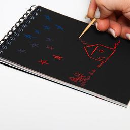 Гравюра блокнот детский «Человек-паук», 10 листов, наклейки