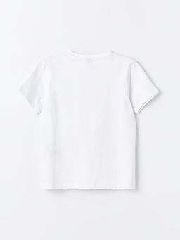 Bisiklet Yaka Bask?l? K?sa Kollu Erkek ?ocuk ?ortlu Pijama Tak?m? - Waikiki фото 3