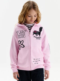 PELICAN, толстовка для девочек, Светло-розовый