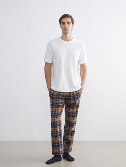 Standart Kal?p Ekose Erkek Pijama Alt