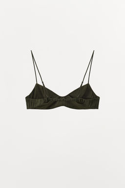 TEXTURED BRALETTE WITH SILK - Zara фото 6