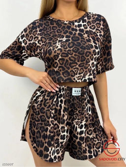 Пижама женская с принтом