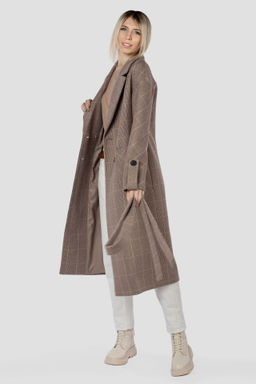 Пальто женское демисезонное (пояс) - El podio фото 3