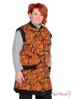 Жилет Модель №1861 размеры 44-84 - Plusmoda фото 2