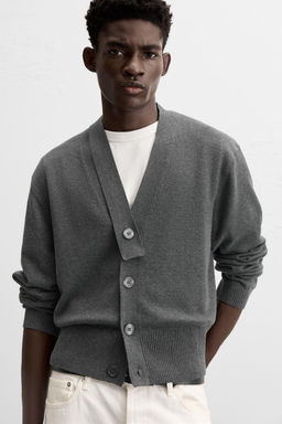 ASYMMETRIC NECKLINE CARDIGAN - Zara фото 5
