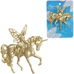 Цена за 4 шт. Брошь "Best Podarok - Падающая Звезда", цвет золото, 5*5см