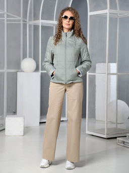 25122 Куртка серо-зеленый - Dizzyway фото 2