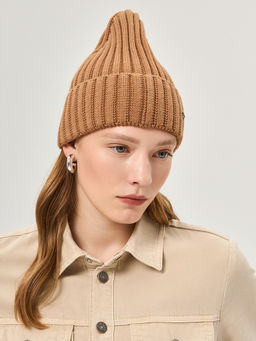 Шапка жен. виск+нейл+каш LB-A53070 sand