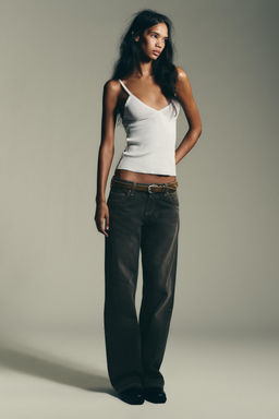 TRF LOW-RISE WIDE-LEG JEANS