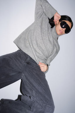 Jersey de punto fino con cuello perkins - H&m фото 3