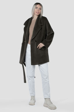 Пальто женское демисезонное (пояс) - El podio фото 2