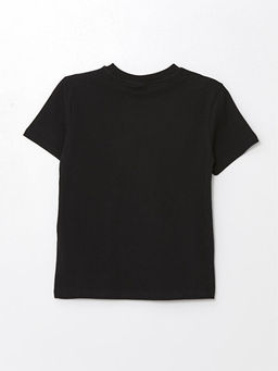 Bisiklet Yaka Batman Bask?l? K?sa Kollu Erkek ?ocuk Ti??rt - Waikiki фото 2