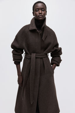 Abrigo oversize en mezcla de lana - H&m фото 7