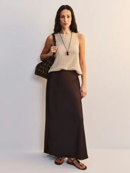 Майка прямого кроя с разрезом на спинке ZR2605023417-60 / Zarina