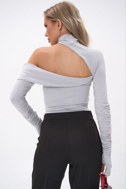 Лонгслив Крис (светло-серый) - Эльза фото 21