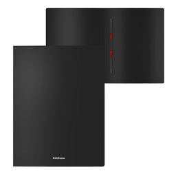 Цена за 4 шт. Папка-скоросшиватель пластиковая с пружинным механизмом ErichKrause Matt Classic, A4, черный (в пакете по 4 шт.)