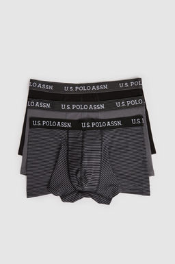 Erkek Siyah 3l_ Boxer Tak_m_
