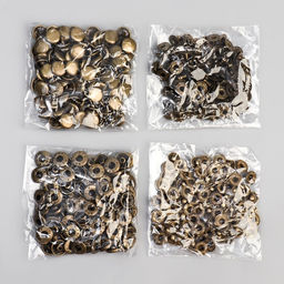 Цена за 100 шт. Кнопка установочная, Альфа (S-образная), железная, d = 10 мм, цвет бронзовый - Simaland фото 5