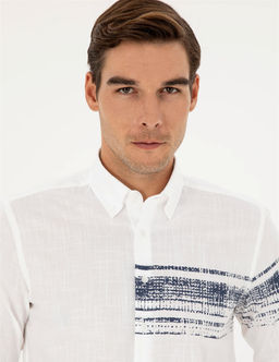 Lacivert Regular Fit Uzun Kollu G_mlek - Pierre cardin фото 2
