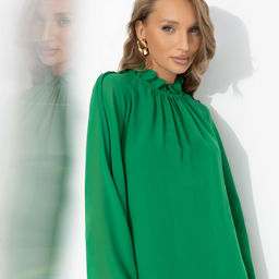 Платье со свободными рукавами, Стильная эйфория (зелёное) - Charutti фото 3