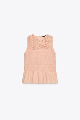 RUFFLED ELASTIC TOP - Zara фото 7